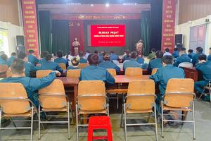 UBND phường Tân Phong tổ chức Huấn luyện dân quân năm 2023