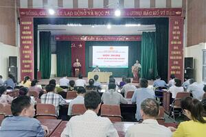 Hội nghị tiếp xúc cử tri sau kỳ họp thứ 5, Quốc hội khóa XV của Đoàn Đại biểu Quốc hội tỉnh Lai Châu tại phường Tân Phong