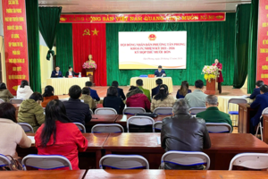 Kỳ họp thứ mười bốn HĐND phường Tân Phong