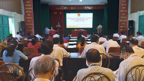 Kỳ họp thứ nhất HĐND phường Tân Phong khóa IV nhiệm kỳ 2021 - 2026