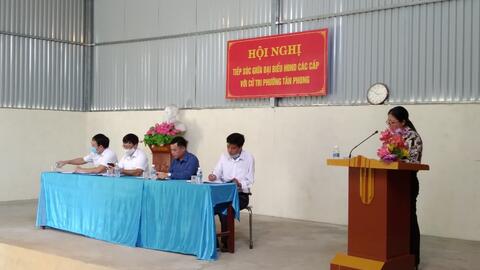 Hội nghị tiếp xúc cử tri phường Tân Phong