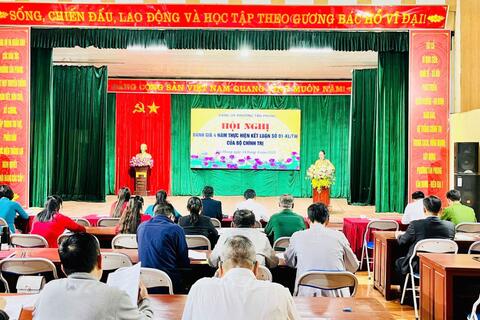 PHƯỜNG TÂN PHONG TỔ CHỨC HỘI NGHỊ ĐÁNH GIÁ 4 NĂM THỰC HIỆN KẾT LUẬN SỐ 01-KL/TW CỦA BỘ CHÍNH TRỊ